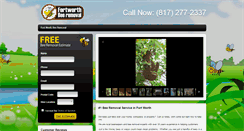 Desktop Screenshot of fortworthbeeremoval.net