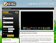 Tablet Screenshot of fortworthbeeremoval.net